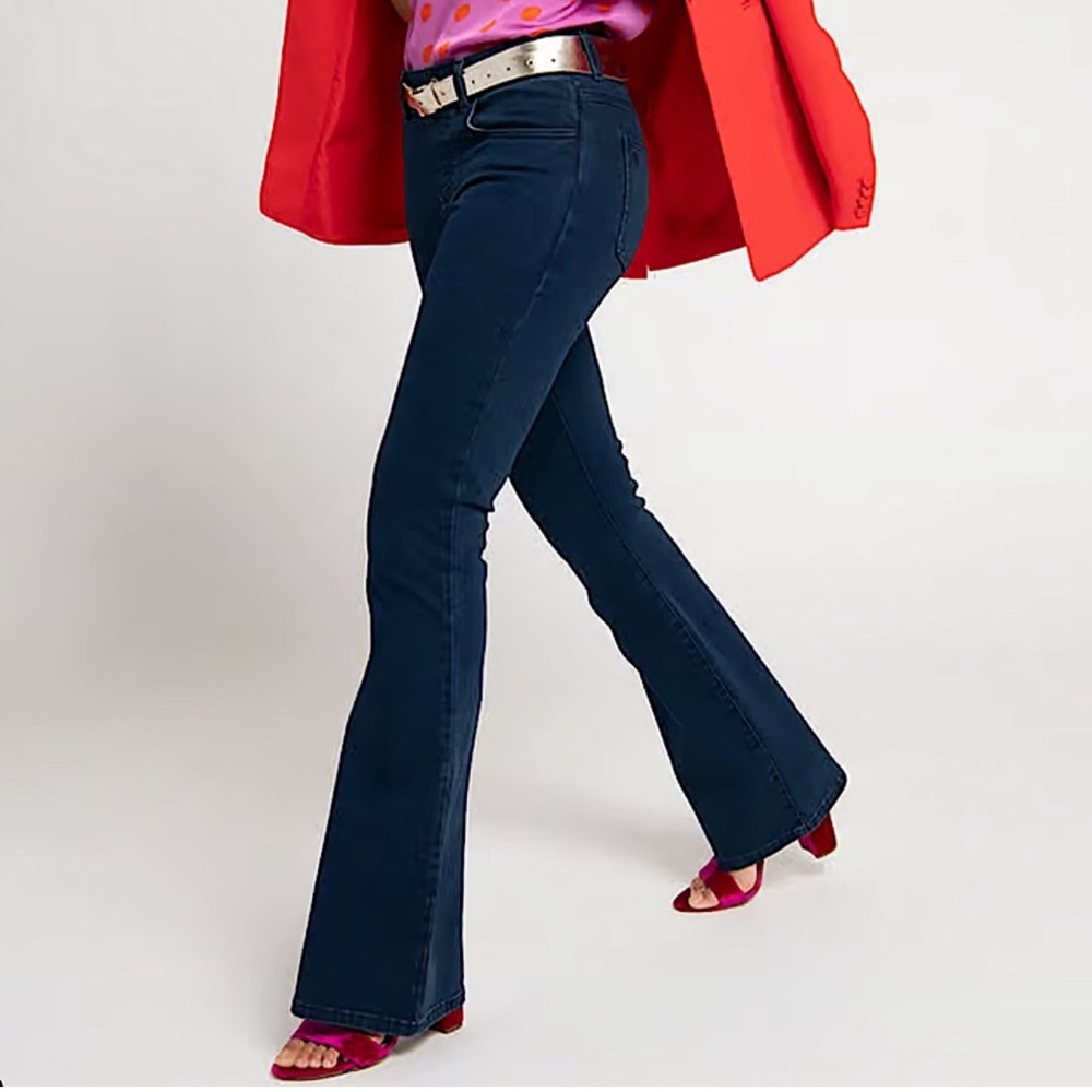 Betabrand Navy Boot Cut Pants